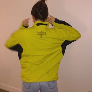 Thrifted Lemon-Neon Yellow/Black OGIO Windbreaker